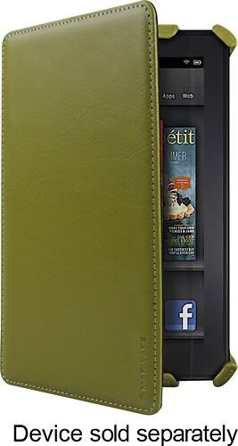 Front Standard. Marware - C.E.O. Hybrid Folio Case for Kindle Fire - Olive.