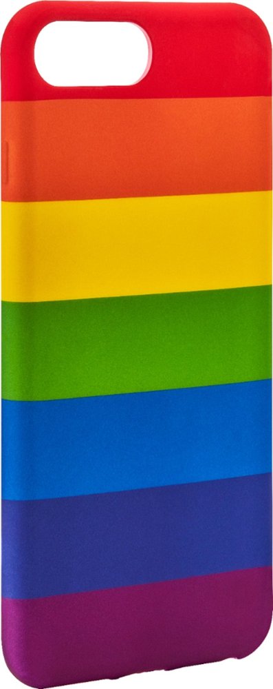 dynex - case for apple iphone 7 plus and 8 plus - rainbow stripe