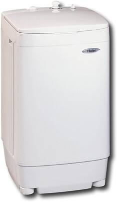 Angle Standard. Haier America - 0.79 Cu. Ft. 4-Cycle Portable Washer - White.