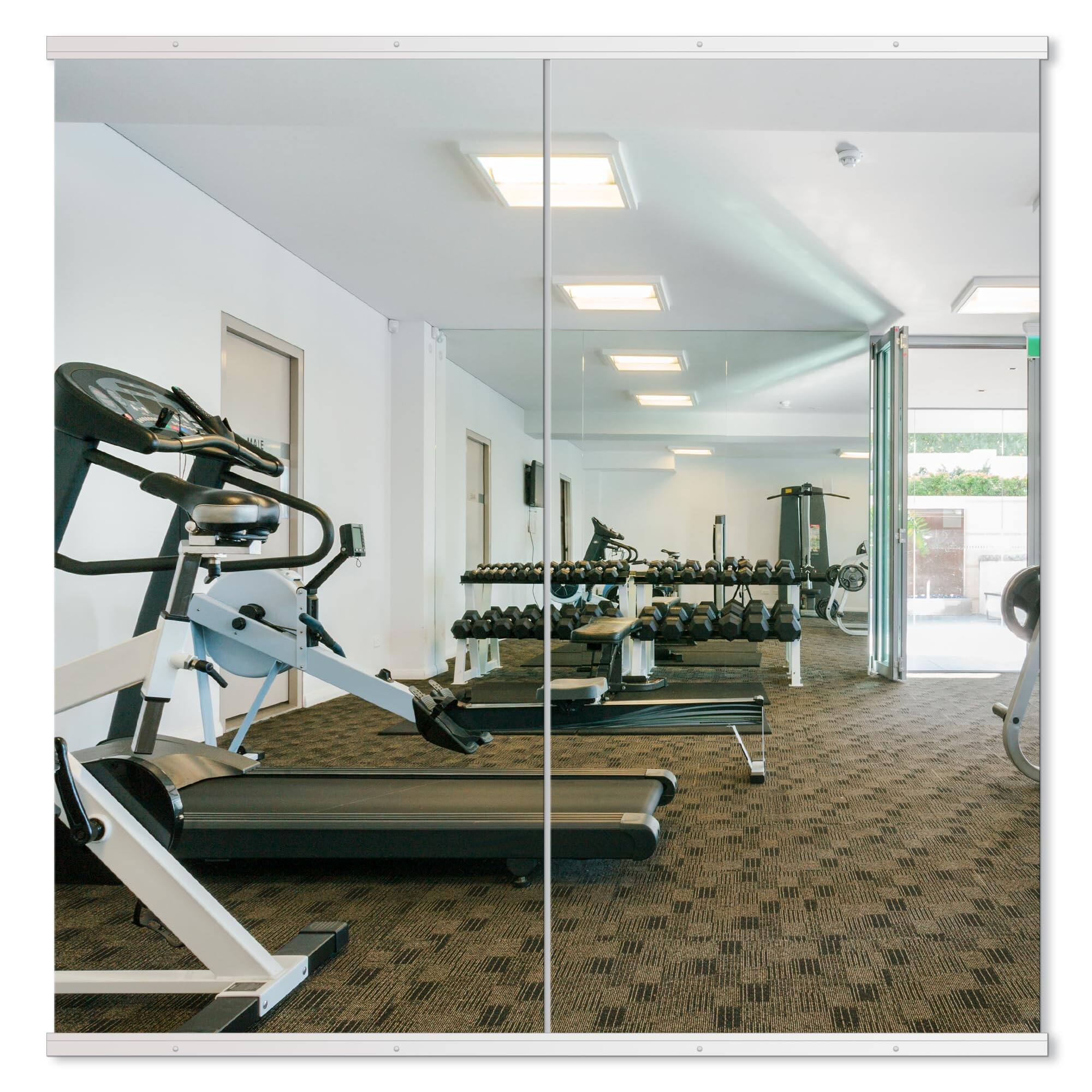 Gym White 50''L x 25''W x 2Pcs