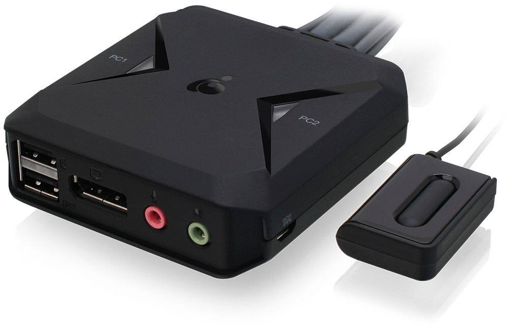 IOGEAR 2-Port USB DisplayPort Cable KVM 