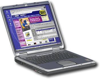 Angle Standard. Hewlett-Packard - Pavilion 2500+ Notebook.