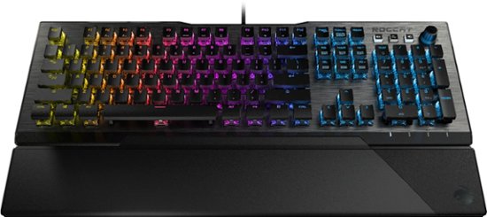 Front Zoom. ROCCAT - VULCAN 120 AIMO Full-size Wired Gaming Mechanical Keyboard with Back Lighting - Black.