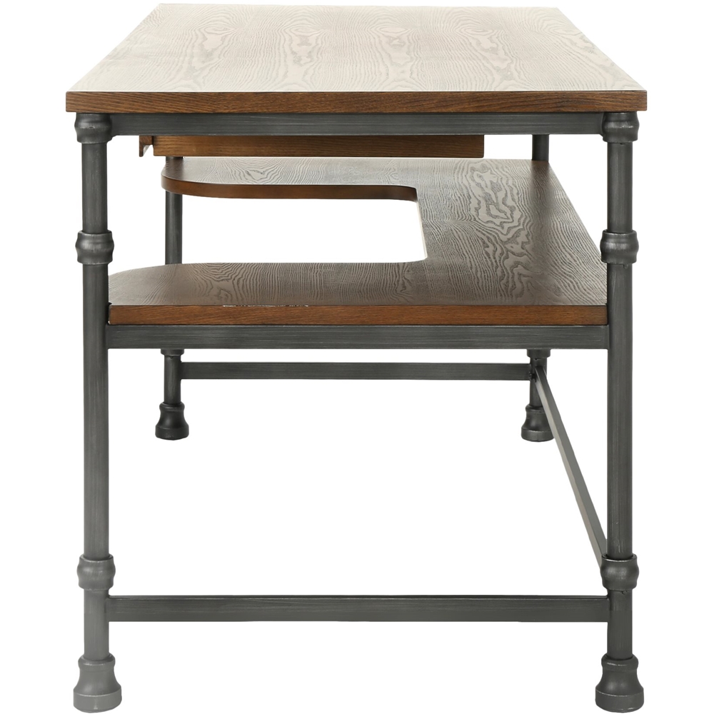 Angle View: Noble House - Colbert Industrial Desk - Dark Brown