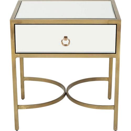 Noble House - Dockton Mirrored Side Table - Gold