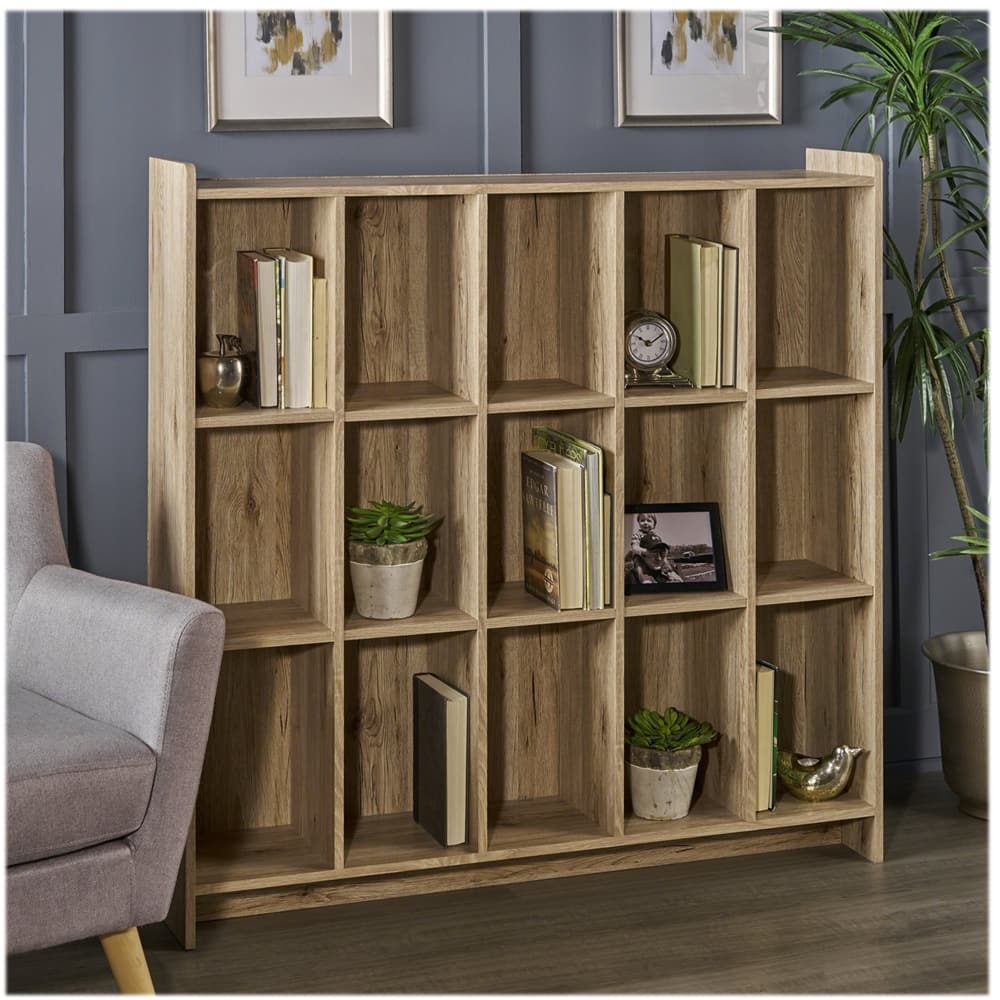 Left View: Noble House - Ralston Book Shelf - Sanremo Oak