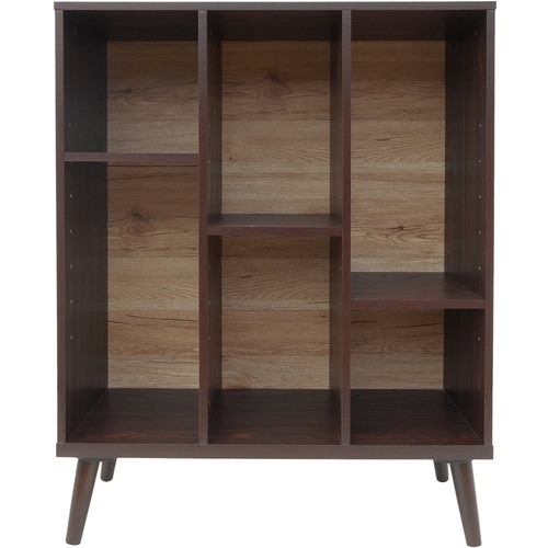 Noble House - Vinita Book Shelf - Walnut/Sanremo Oak