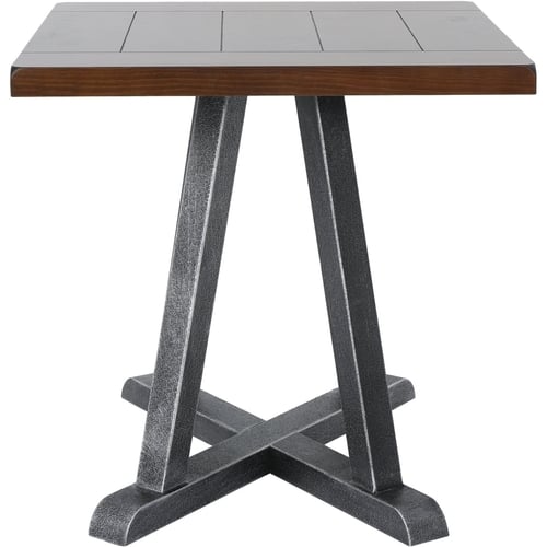 Noble House - Stanton End Table - Rustic Wood