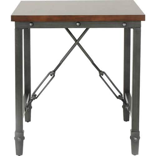 Noble House - Riverton Industrial Side Table - Dark Walnut