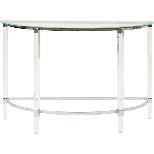 Noble House - Cordova Tempered Glass Console Table - Clear