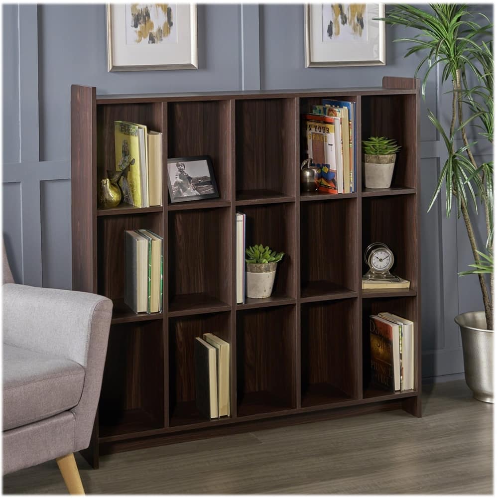 Left View: Noble House - Ralston Book Shelf - Wenge