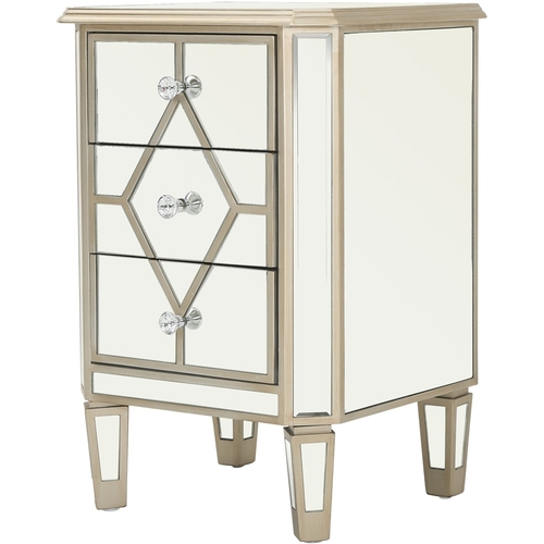 Noble House - Dixon Mirrored Cabinet - Silver