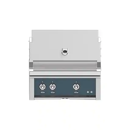 Angle. Hestan - Gas Grill - Pacific Fog.