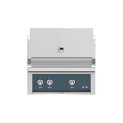 Angle. Hestan - Gas Grill - Pacific Fog.