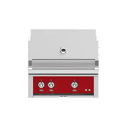 Angle. Hestan - Gas Grill - Tin Roof.