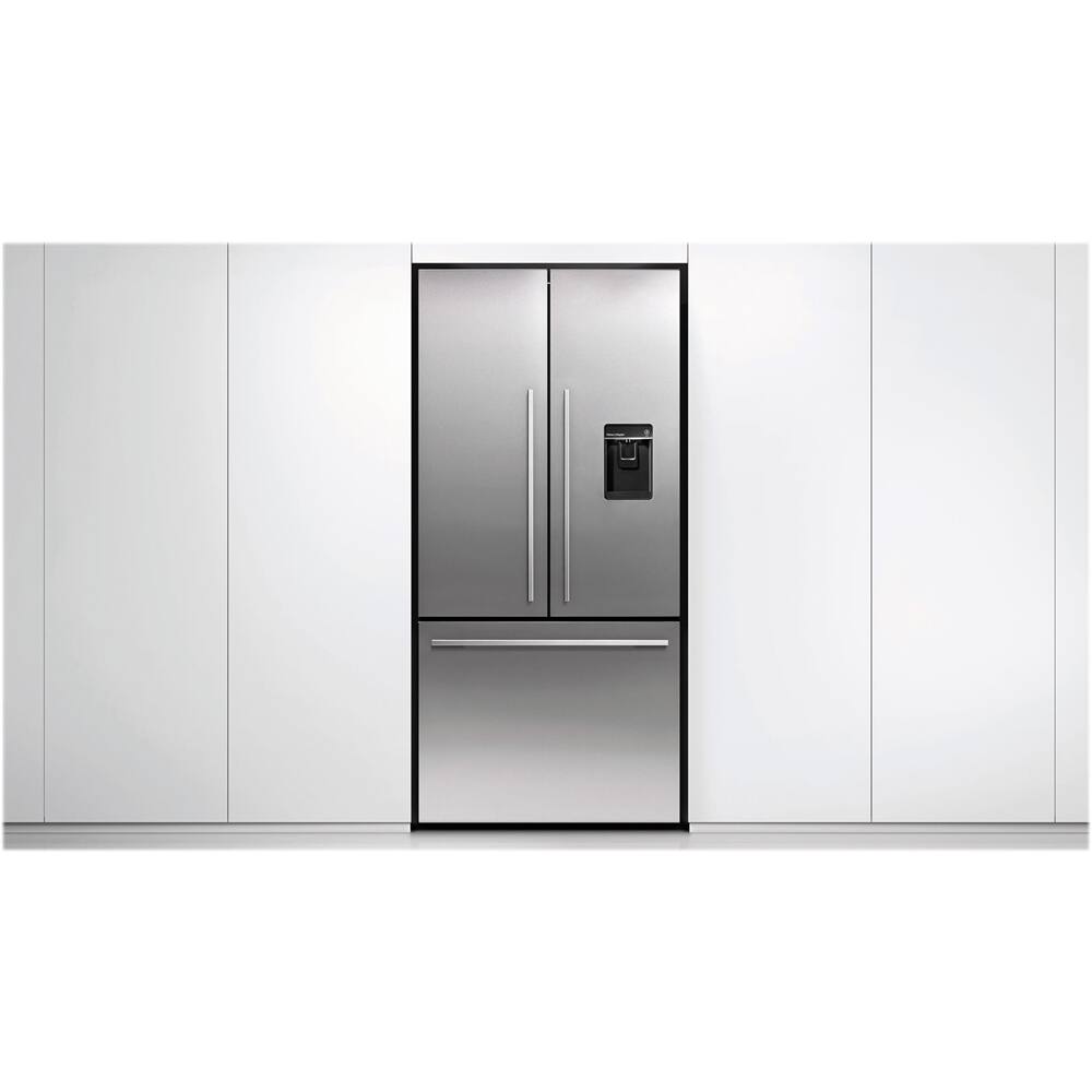 Alt View 11. Fisher & Paykel - 16.9 Cu. Ft. French Door Refrigerator - Stainless Steel.