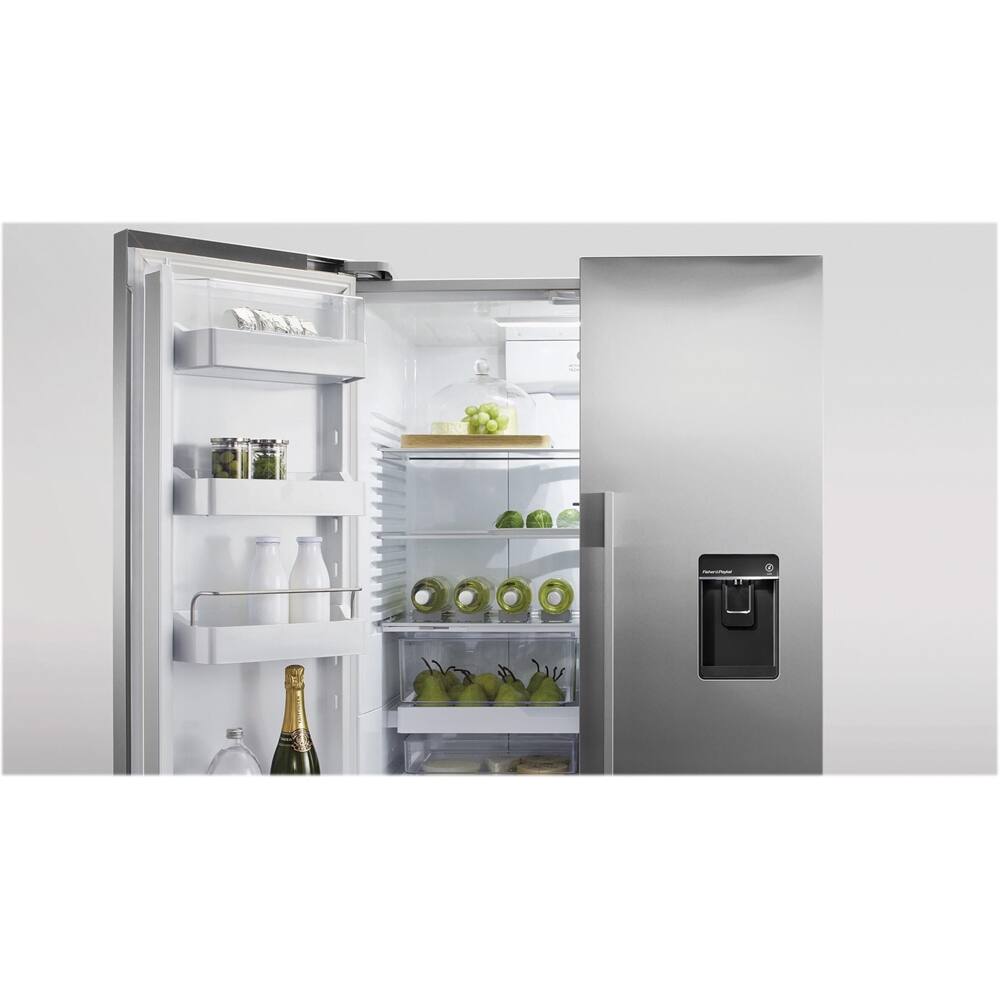 Alt View 16. Fisher & Paykel - 16.9 Cu. Ft. French Door Refrigerator - Stainless Steel.