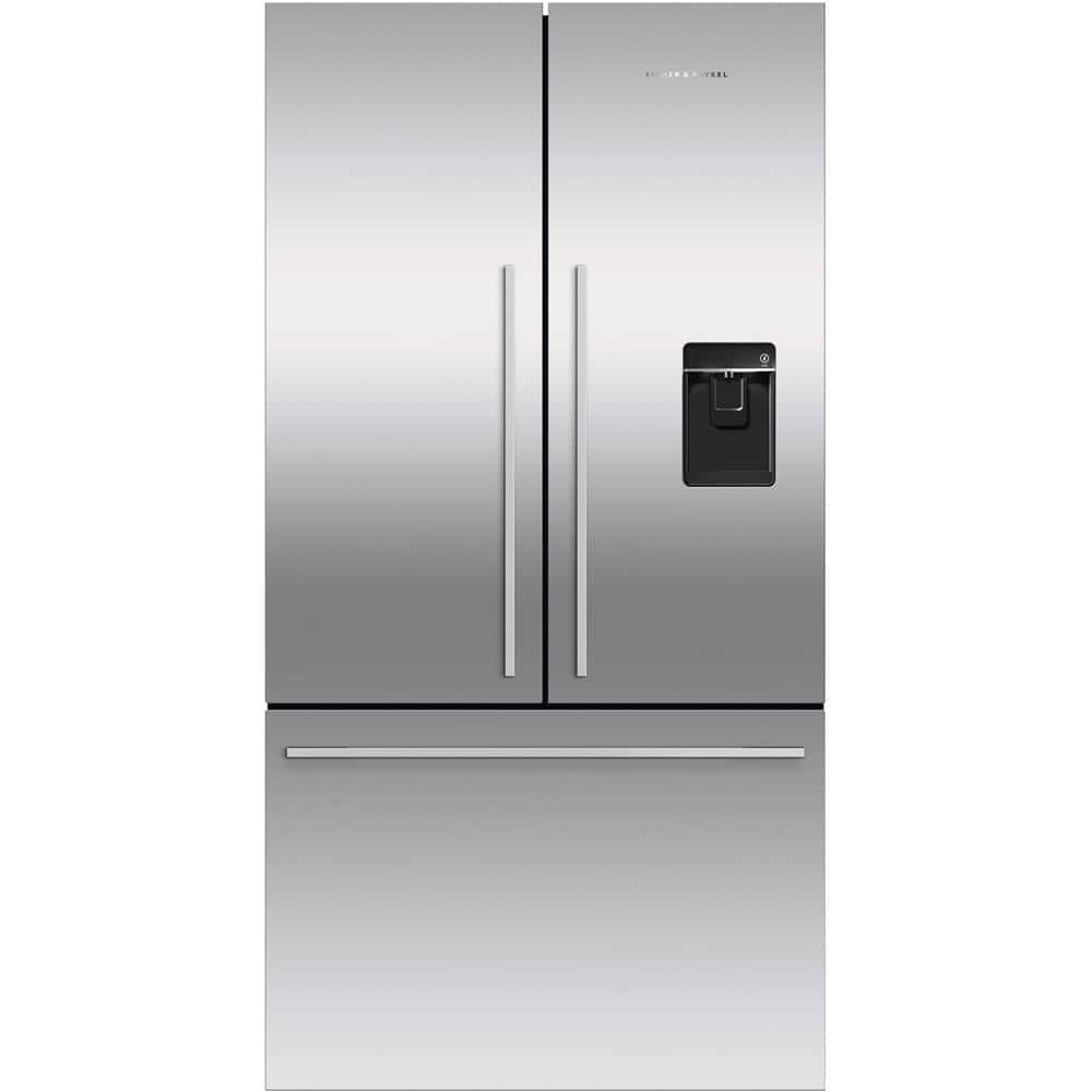 Fisher & Paykel - 20.1 Cu. Ft. French Door Refrigerator - Stainless Steel - Front_Zoom