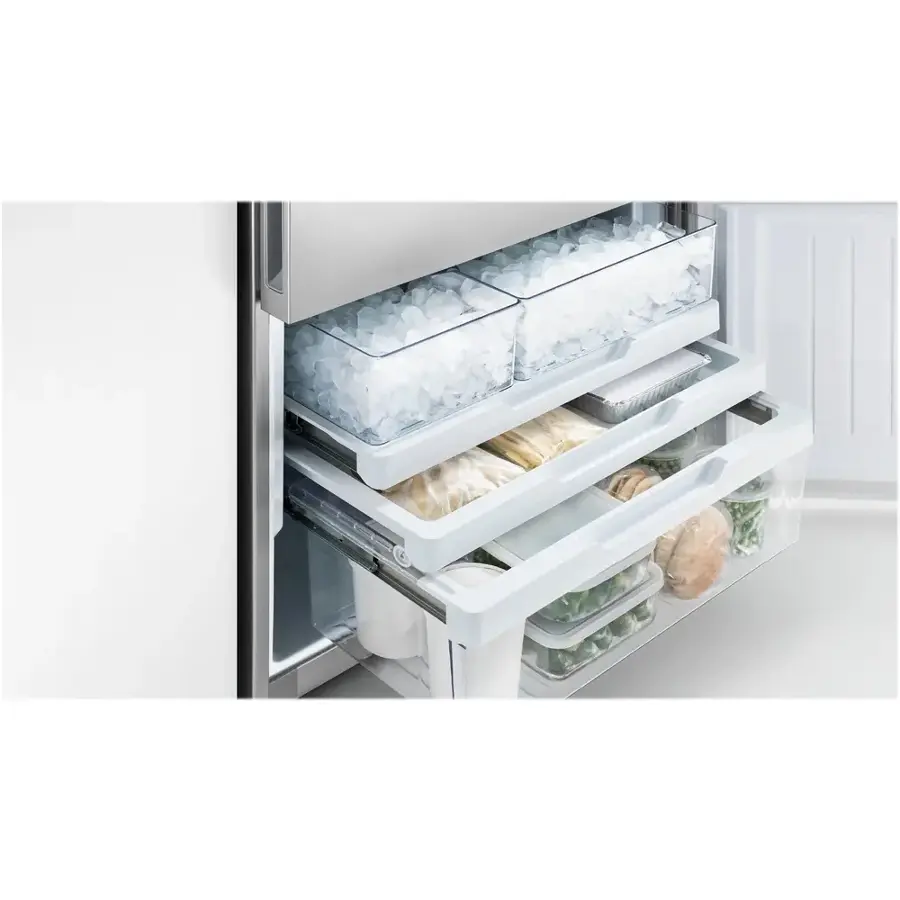 Alt View 14. Fisher & Paykel - 20.1 Cu. Ft. French Door Refrigerator - Stainless Steel.