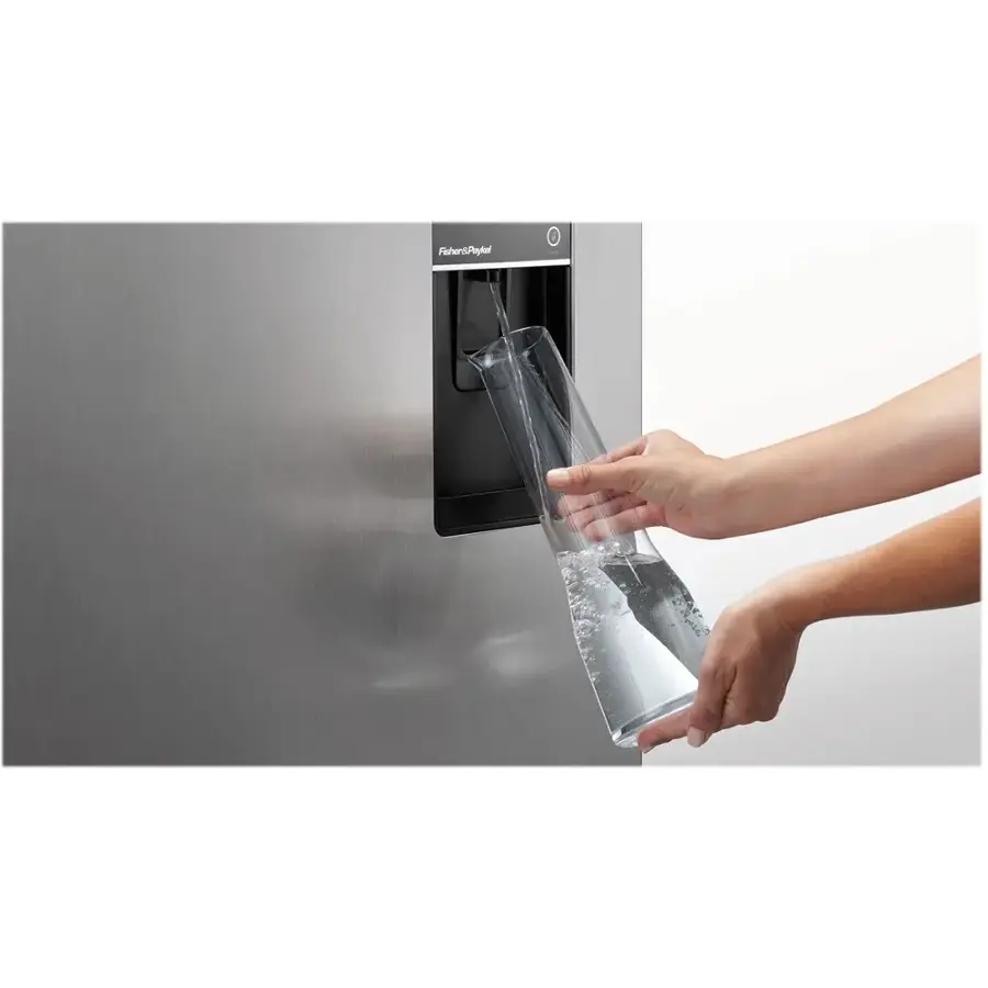 Alt View 15. Fisher & Paykel - 20.1 Cu. Ft. French Door Refrigerator - Stainless Steel.