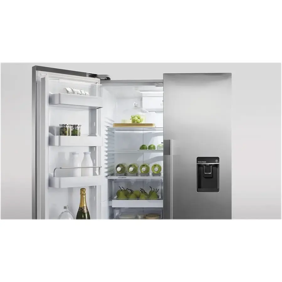 Alt View 16. Fisher & Paykel - 20.1 Cu. Ft. French Door Refrigerator - Stainless Steel.