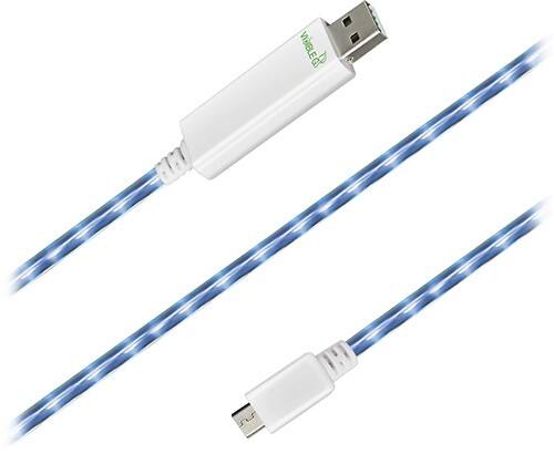 Front Standard. dexim - Visible Green Micro USB Charge/Sync Cable.