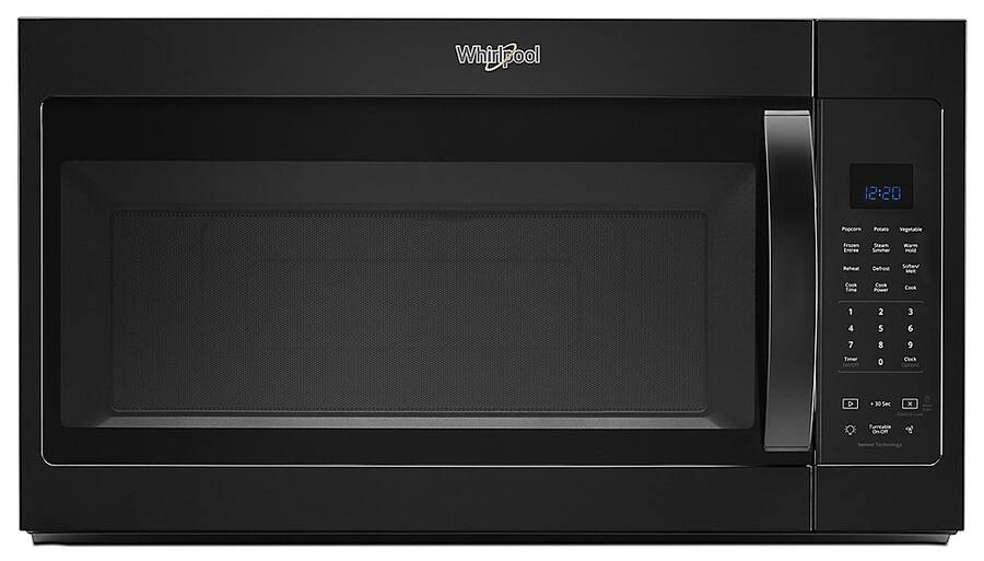 Whirlpool 1.9 Cu. Ft. Over the Range Microwave Black WMH32519HB - Open ...