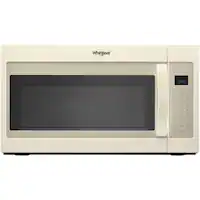 Whirlpool - 1.9 Cu. Ft. Over-the-Range Microwave - Biscuit - Front_Zoom