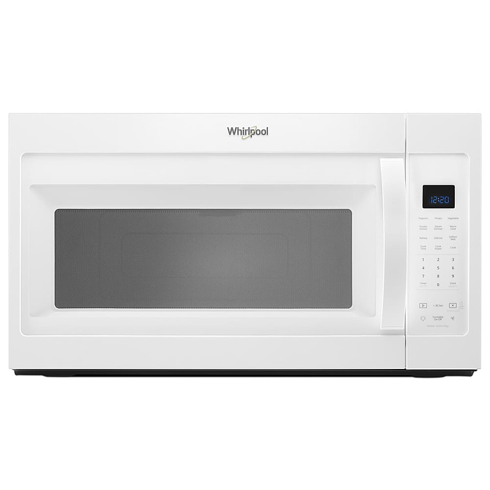 Front. Whirlpool - 1.9 Cu. Ft. Over-the-Range Microwave with Sensor Cooking - White.