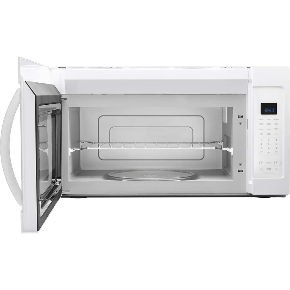Angle. Whirlpool - 1.9 Cu. Ft. Over-the-Range Microwave with Sensor Cooking - White.