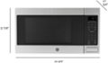 Angle Zoom. GE - 1.6 Cu. Ft. Microwave with Sensor Cooking - Stainless Steel.