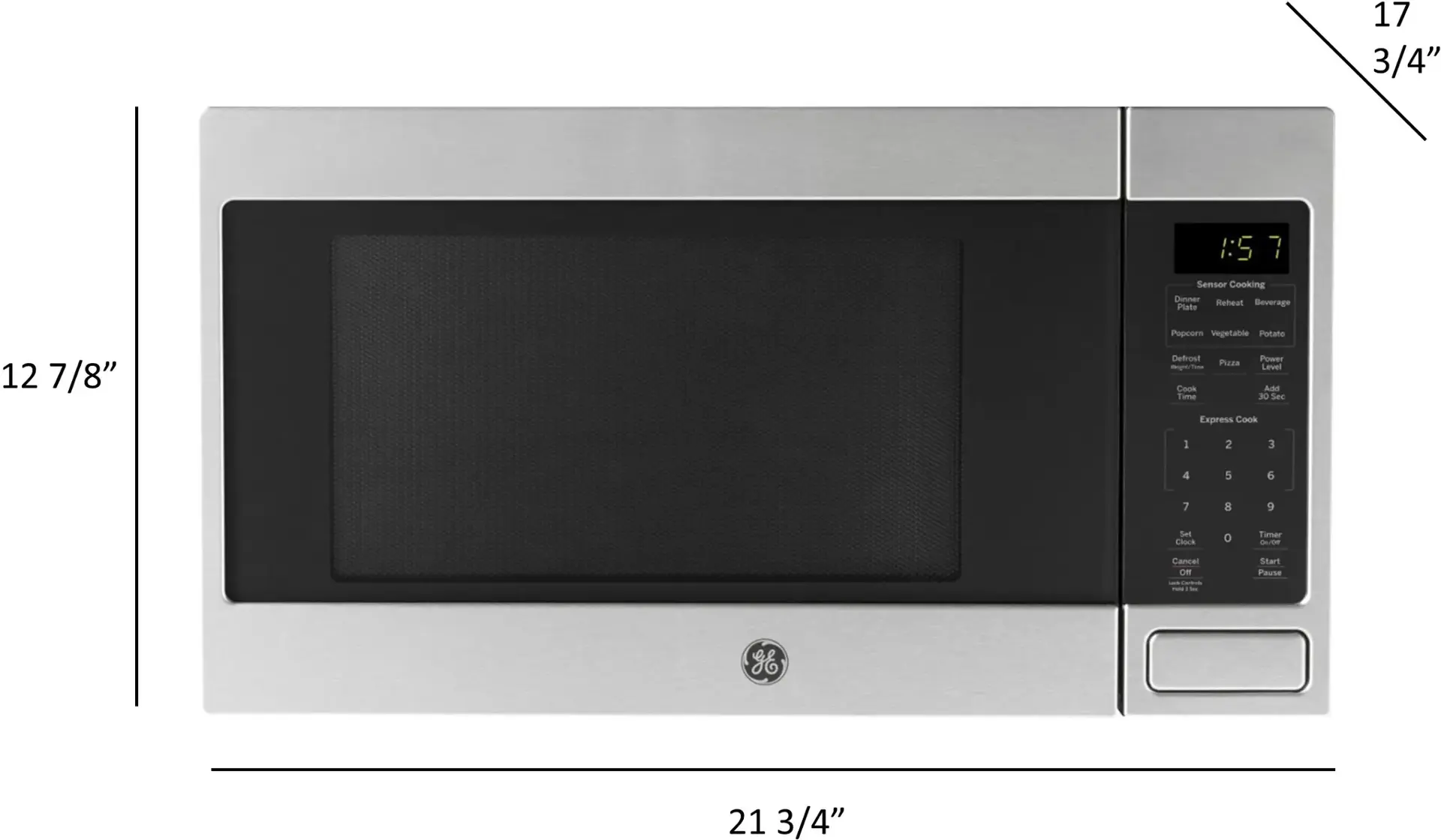 GE 1.6 Cu. Ft. Microwave with Sensor Cooking Stainless Steel