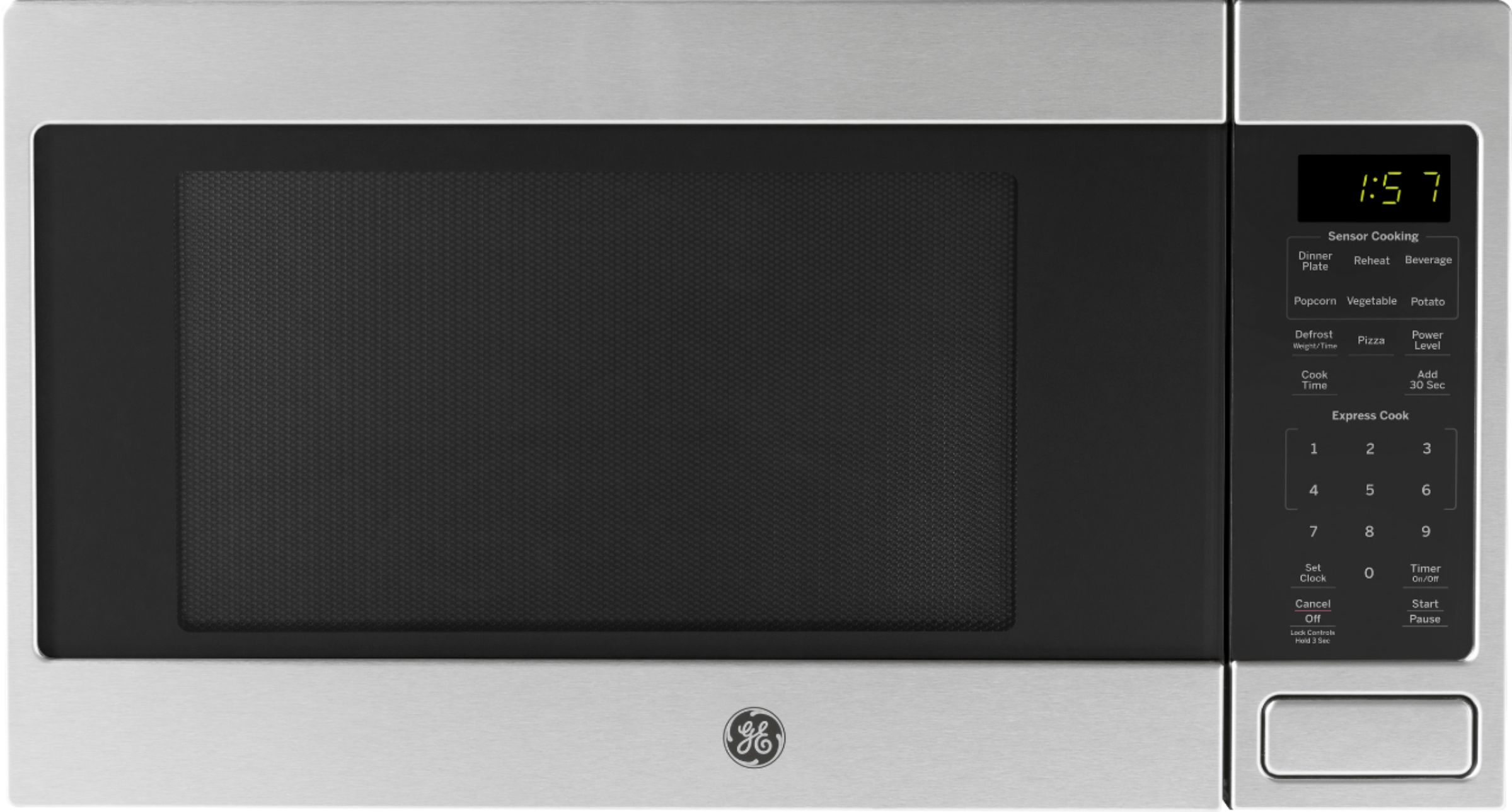 GE 1.1-cu ft 1100-Watt Countertop Microwave (Stainless Steel) at