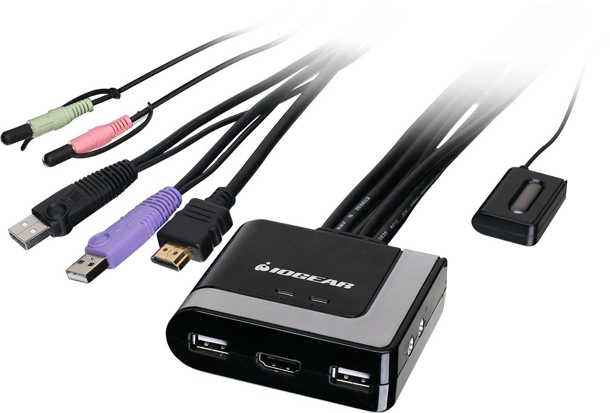 Best Buy: IOGEAR 2-Port KVM/HDMI/Audio/USB Switch Black GCS2HU