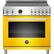 Front. Bertazzoni - 5.7 Cu. Ft. Self-Cleaning Freestanding Electric Induction Convection Range - Glossy Yellow.