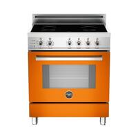 Bertazzoni - 3.4 Cu. Ft. Self-Cleaning Freestanding Electric Induction Convection Range - Orange - Front_Zoom