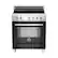 Front. Bertazzoni - 3.4 Cu. Ft. Self-Cleaning Freestanding Electric Induction Convection Range - Black.