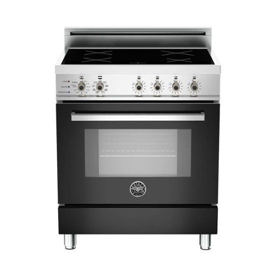 Bertazzoni – 3.4 Cu. Ft. Self-Cleaning Freestanding Electric Induction Convection Range – Black