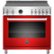 Front. Bertazzoni - 5.7 Cu. Ft. Self-Cleaning Freestanding Electric Induction Convection Range - Glossy Red.