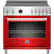 Front. Bertazzoni - 5.7 Cu. Ft. Self-Cleaning Freestanding Electric Induction Convection Range - Glossy Red.