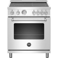 Bertazzoni - 4.7 Cu. Ft. Freestanding Electric Induction Convection Range - Stainless steel - Front_Zoom