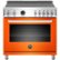 Front Zoom. Bertazzoni - 5.7 Cu. Ft. Self-Cleaning Freestanding Electric Induction Convection Range - Glossy Orange.
