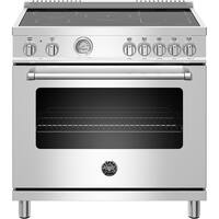 Bertazzoni - 5.9 Cu. Ft. Freestanding Electric Induction Convection Range - Stainless steel - Front_Zoom