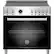Front. Bertazzoni - 5.7 Cu. Ft. Self-Cleaning Freestanding Electric Induction Convection Range - Black.