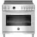 Front. Bertazzoni - 5.7 Cu. Ft. Self-Cleaning Freestanding Electric Induction Convection Range - Stainless Steel.