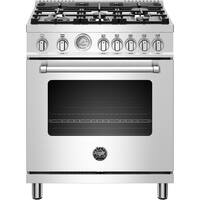 Bertazzoni - 4.7 Cu. Ft. Freestanding Gas Convection Range - Stainless steel - Front_Zoom