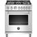 Front. Bertazzoni - 4.7 Cu. Ft. Freestanding Gas Convection Range - Stainless Steel.