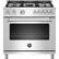 Front. Bertazzoni - 5.9 Cu. Ft. Freestanding Gas Convection Range - Stainless Steel.