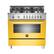 Front. Bertazzoni - 4.4 Cu. Ft. Freestanding Gas Convection Range - Yellow.