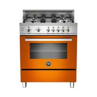 Bertazzoni - 3.6 Cu. Ft. Freestanding Gas Convection Range - Orange - Front_Zoom